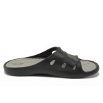 Черни джапанки, pvc материя - всекидневни обувки за лятото N 10008922