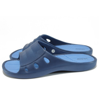 Сини джапанки, pvc материя - всекидневни обувки за лятото N 10008923