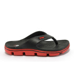 Черни джапанки, pvc материя - всекидневни обувки за лятото N 10008940