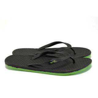 Черни джапанки, pvc материя - всекидневни обувки за лятото N 10008935