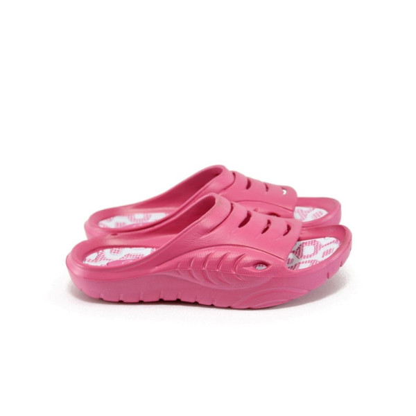 Розови джапанки, pvc материя - всекидневни обувки за лятото N 10008939