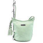 Зелена дамска чанта, здрава еко-кожа - удобство и стил за вашето ежедневие N 10007986