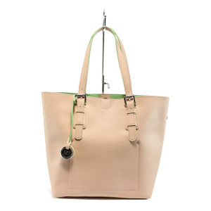 Коралова дамска чанта, здрава еко-кожа - удобство и стил за вашето ежедневие N 10007990