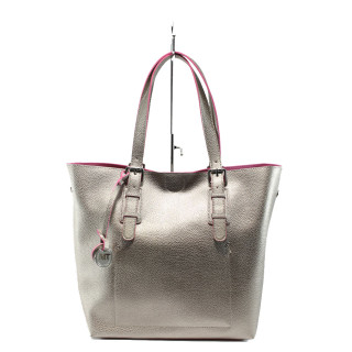 Кафява дамска чанта, здрава еко-кожа - удобство и стил за вашето ежедневие N 10007993