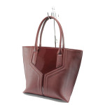 Винена дамска чанта, здрава еко-кожа - елегантен стил за вашето ежедневие N 10008140