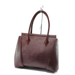 Винена дамска чанта, здрава еко-кожа - елегантен стил за вашето ежедневие N 10008201