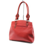 Червена дамска чанта, здрава еко-кожа - елегантен стил за вашето ежедневие N 10008197