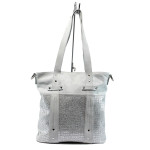 Бяла дамска чанта, естествена кожа - удобство и стил за вашето ежедневие N 10008737