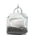 Сива дамска чанта, естествена кожа - удобство и стил за вашето ежедневие N 10008703