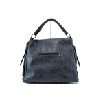 Тъмносиня дамска чанта, здрава еко-кожа - удобство и стил за вашето ежедневие N 10009659