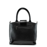 Черна дамска чанта, еко-кожа и лачена еко-кожа - удобство и стил за вашето ежедневие N 10009674