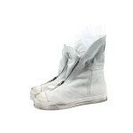 Бели дамски кецове, естествена кожа - спортни обувки за пролетта и лятото N 10008330