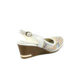 Анатомични бели дамски обувки с платформа, естествена кожа - всекидневни обувки за пролетта и лятото N 10008507