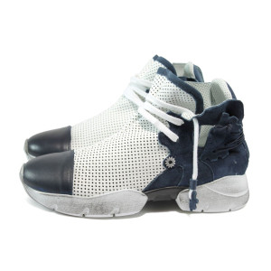 Анатомични бели летни дамски боти, естествена кожа - всекидневни обувки за пролетта и лятото N 10008651