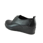 Черни ортопедични дамски обувки с платформа, естествена кожа - всекидневни обувки за есента и зимата N 10009176