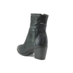 Черни анатомични дамски боти, естествена кожа - всекидневни обувки за есента и зимата N 10009280