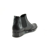 Черни анатомични дамски боти, естествена кожа - всекидневни обувки за есента и зимата N 10009423