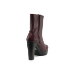 Винени анатомични дамски боти, естествена кожа - всекидневни обувки за есента и зимата N 10009425