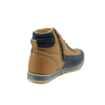 Кафяви анатомични юношески боти, здрава еко-кожа - всекидневни обувки за есента и зимата N 10009551