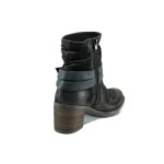 Черни анатомични дамски боти, естествена кожа - всекидневни обувки за есента и зимата N 10009592