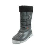 Черни юношески апрески, pvc материя и текстилна материя - всекидневни обувки за есента и зимата N 10009653