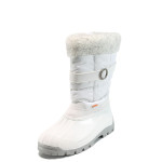 Бели юношески апрески, pvc материя и текстилна материя - всекидневни обувки за есента и зимата N 10009654