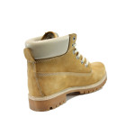Бежови юношески боти, естествена кожа - ежедневни обувки за есента и зимата N 10009715