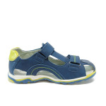 Тъмносини детски обувки, здрава еко-кожа - всекидневни обувки за лятото N 10008767