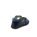 Анатомични тъмносини детски обувки, здрава еко-кожа - всекидневни обувки за лятото N 10008771