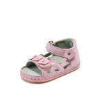 Анатомични розови детски сандали, здрава еко-кожа - всекидневни обувки за лятото N 10008781