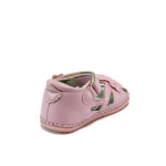 Анатомични розови детски сандали, здрава еко-кожа - всекидневни обувки за лятото N 10008781