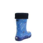 Сини гумени детски ботушки, pvc материя - всекидневни обувки за есента и зимата N 10008960