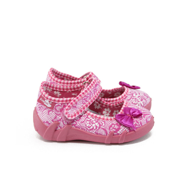 Розови анатомични детски обувки, текстилна материя - всекидневни обувки за целогодишно ползване N 10009051