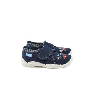 Тъмносини анатомични детски обувки, текстилна материя - всекидневни обувки за целогодишно ползване N 10009053