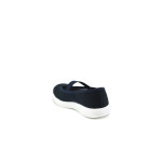 Тъмносини детски обувки, текстилна материя - всекидневни обувки за целогодишно ползване N 10009056