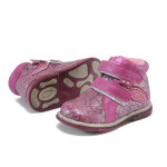 Розови анатомични детски ботушки, здрава еко-кожа - всекидневни обувки за есента и зимата N 10009097