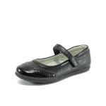 Черни анатомични детски обувки, еко-кожа и лачена еко-кожа - всекидневни обувки за есента и зимата N 10009106