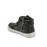 Черни анатомични детски кецове, здрава еко-кожа - всекидневни обувки за есента и зимата N 10009122