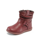 Винени анатомични детски ботушки, здрава еко-кожа - всекидневни обувки за есента и зимата N 10009113