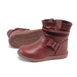 Винени анатомични детски ботушки, здрава еко-кожа - всекидневни обувки за есента и зимата N 10009113