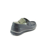 Тъмносини анатомични детски обувки, здрава еко-кожа - всекидневни обувки за есента и зимата N 10009123