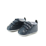 Тъмносини детски обувки, здрава еко-кожа - всекидневни обувки за целогодишно ползване N 10009126