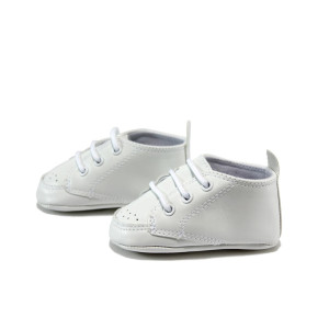Бели детски обувки, здрава еко-кожа - всекидневни обувки за целогодишно ползване N 10009127