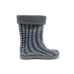 Черни гумени детски ботушки, pvc материя - всекидневни обувки за есента и зимата N 10009411