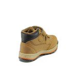 Кафяви анатомични детски ботушки, здрава еко-кожа - всекидневни обувки за есента и зимата N 10009540