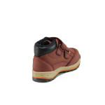 Червени анатомични детски ботушки, здрава еко-кожа - всекидневни обувки за есента и зимата N 10009541