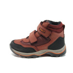 Винени анатомични детски ботушки, здрава еко-кожа - всекидневни обувки за есента и зимата N 10009545