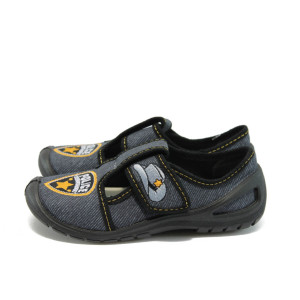 Сиви анатомични детски обувки, текстилна материя - всекидневни обувки за целогодишно ползване N 10009899