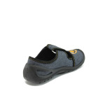 Анатомични сиви детски обувки, текстилна материя - равни обувки за целогодишно ползване N 10007872