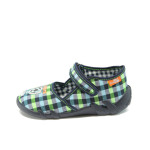Анатомични зелени детски обувки, текстилна материя - равни обувки за целогодишно ползване N 10007870